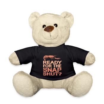 Ready For The Snap Shut? Retro Funny Pistol Shrimp - Teddy - Schwarz - Vorne