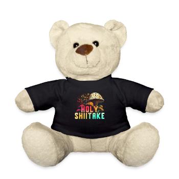 Shiitake Mushroom Forest Fungi Shiitake Moral - Teddy Bear - black - Front