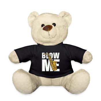Saxophone Blow Me Wind Instrument Saxophonist - Teddy - Schwarz - Vorne