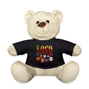 Luchador Masks Loco Siempre - Teddy - Schwarz - Vorne