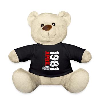 1981 avril édition limitée cadeau d’anniversaire - Nounours - noir - Devant