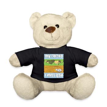HUMAN SAD CAT - Teddy Bear - black - Front