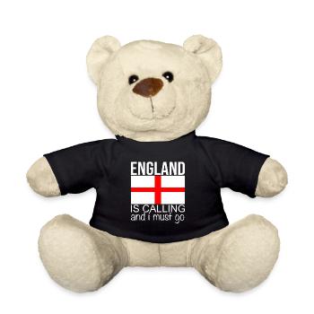 England Saying - Teddy Bear - black - Front