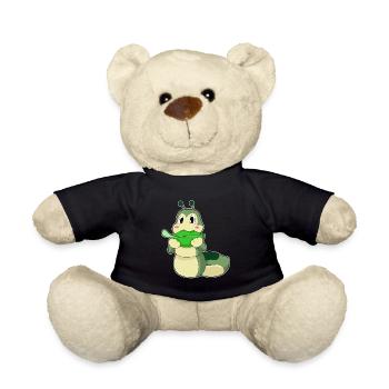 Caterpillar food leaf - Teddy Bear - black - Front