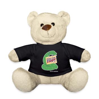 Funny cute snake valentine costume Hugs For Free - Teddy - Schwarz - Vorne