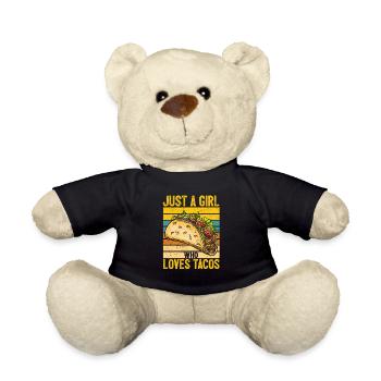 Just A Girl Who Loves Tacos Cinco De Mayo Mexican - Teddy - Schwarz - Vorne
