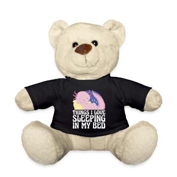 Things I Love, Sleeping In My Bed 11 - Teddy Bear - black - Front