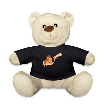 Fresco cat owner who keeps his pet - Teddy Bear - black - Front