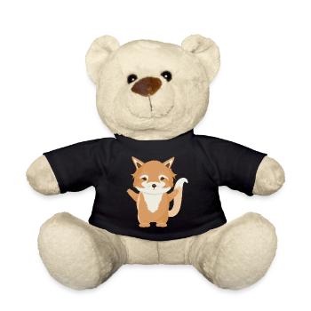 zauberhafter kleiner Fuchs ein niedliches Tier - Teddy - Schwarz - Vorne