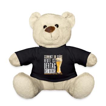 Schwingt Die Krüge Heute Ist Der Tag Des Bieres - Teddy - Schwarz - Vorne