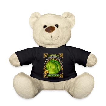 Chou blanc, chou blanc, drôle de dicton Jour du chou - Nounours - noir - Devant