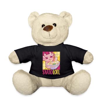 Anime Ramen Axolotl - Teddy - Schwarz - Vorne