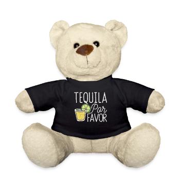 Tequila Por Favor Fun Cinco De Mayo Drink - Teddy Bear - black - Front