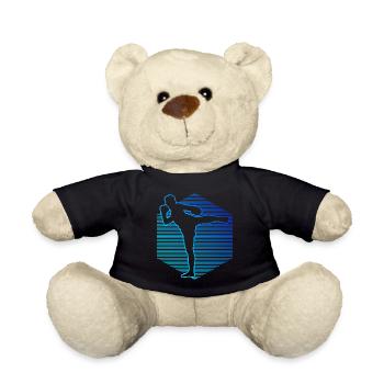Thai Boxer Thai Boxing Thai Boxing Women Men Muay Thai - Teddy Bear - black - Front