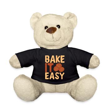 Bäcker Bäckerei Backen - Teddy - Schwarz - Vorne
