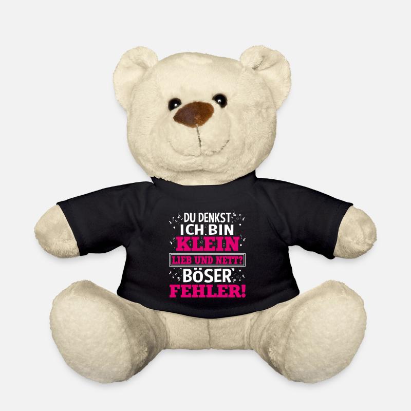 Niedliches Geschenk Frauen Mädchen Kampfzwerg - Teddy - Schwarz