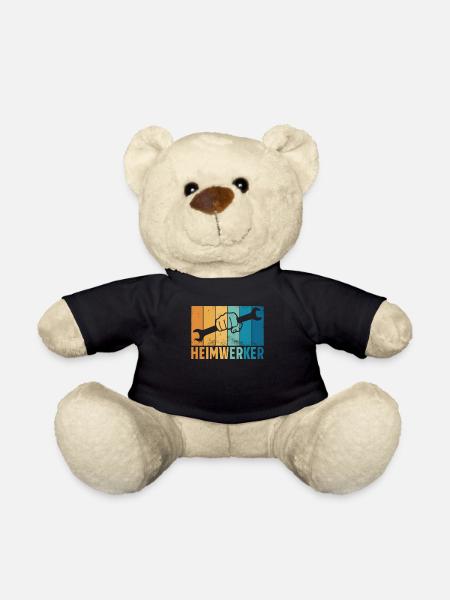 Heimwerker Geschenkidee Handwerker - Teddy - Schwarz