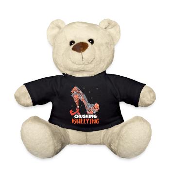 Anti-Mobbing-Zitat | Tag der Einheit | Mobbing-Bewusstsein - Teddy - Schwarz - Vorne