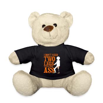 Leg prosthesis design and leg prostheses - Teddy Bear - black - Front