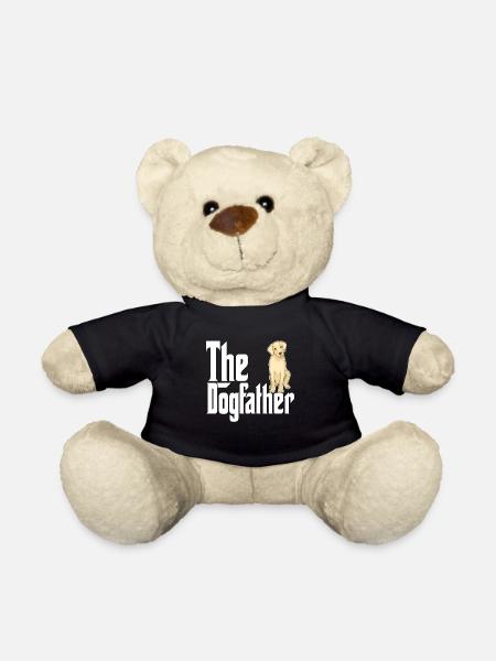 Golden Retriever Dog Dad Dogfather Dogs Daddy Fath - Nounours - noir