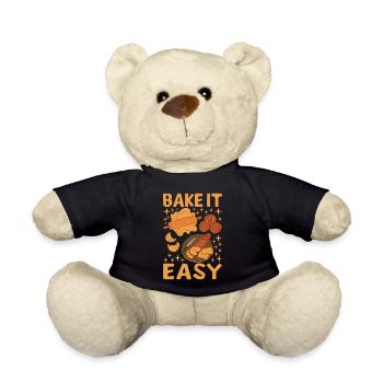 Bäcker Bäckerei Backen - Teddy - Schwarz - Vorne