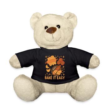 Bäcker Bäckerei Backen - Teddy - Schwarz - Vorne