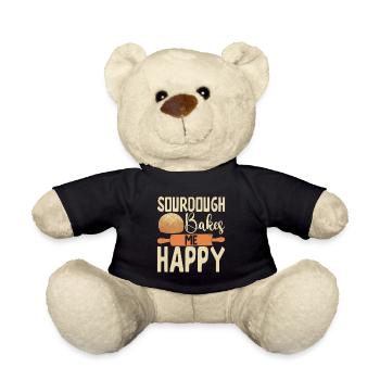 Bäcker Bäckerei Backen - Teddy - Schwarz - Vorne