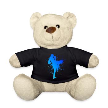 Boxe Thaï Muay Thaï Boxe Thaï Boxeuse Thaï Femmes - Nounours - noir - Devant