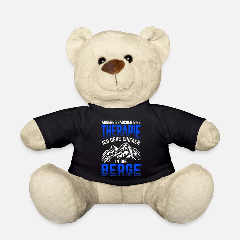 Berge Bergsteiger Wanderer Kletterer Geschenk Skif - Teddy - Schwarz