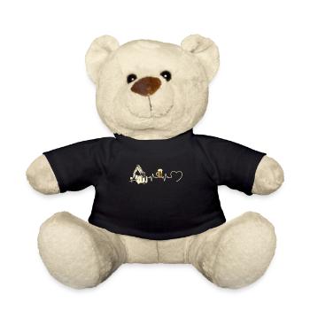 pelleteuse homme humour pelle mécanique cadeau - Nounours - noir - Devant