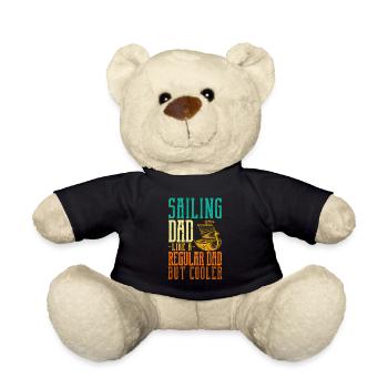 Sailing Dad Definition Funny Sport Sailor Boat - Teddy Bear - black - Front