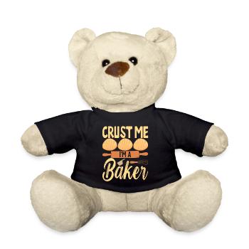 Bäcker Bäckerei Backen - Teddy - Schwarz - Vorne