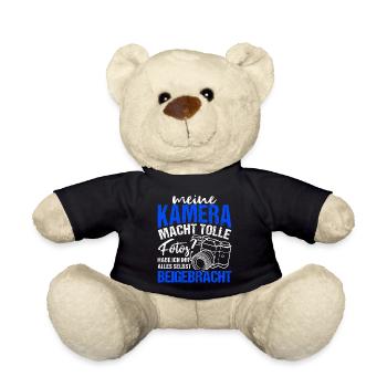 Kamera Fotografie Spruch Lichtbildner Geschenk Fot - Teddy - Schwarz - Vorne