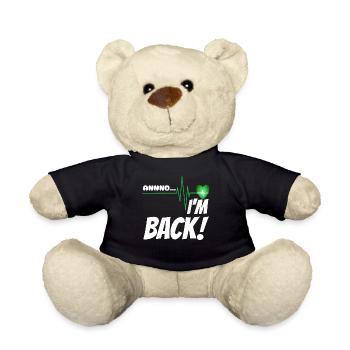 Annnd I'M back - heart attack - Teddy Bear - black - Front