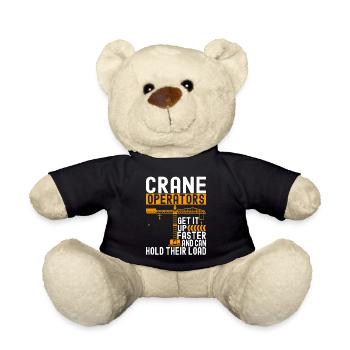 Kranführer Kranfahrer - Teddy - Schwarz - Vorne