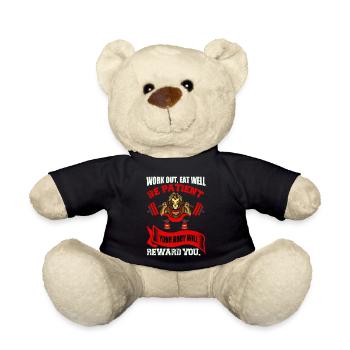 Your body will reward you - Teddy Bear - black - Front