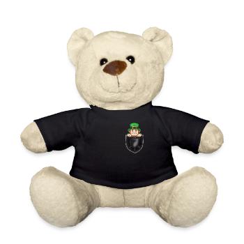Cadeaux de fête irlandaise de la Saint-Patrick - Nounours - noir - Devant