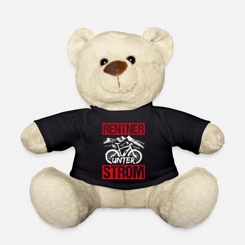 Rentner Unter Strom - E Bike Elektro Radtour Sport - Teddy - Schwarz