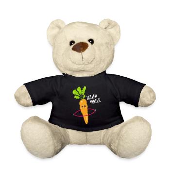 Carotte Kawaii avec Hulahooping Cadeau - Nounours - noir - Devant