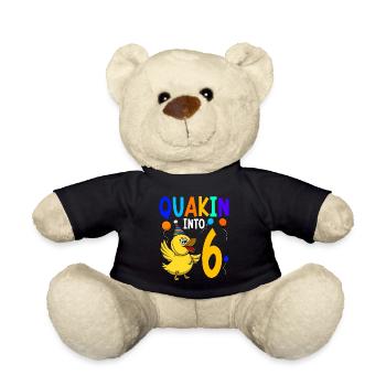 Canard Fête d’anniversaire Enfants 6e anniversaire Canard - Nounours - noir - Devant