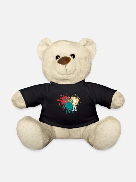 Angeln Angler Silhouette - Teddy - Schwarz