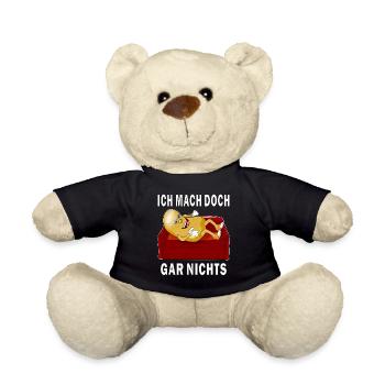 COUCH POTATO ICH MACH DOCH GAR NICHTS - Teddy - Schwarz - Vorne
