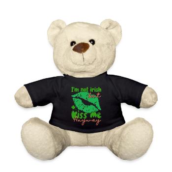 Je ne suis pas irlandais, mais embrassez-moi quand même. - Nounours - noir - Devant