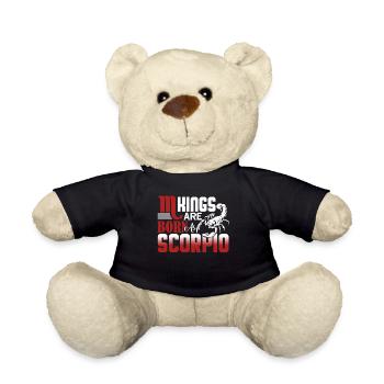 Scorpio Kings Born as Scorpio - Teddy Bear - black - Front
