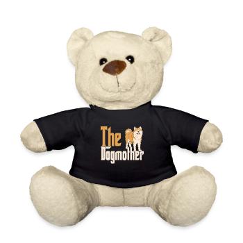 Akita Dog Mom Dogmother Dogs Mommy - Teddy Bear - black - Front