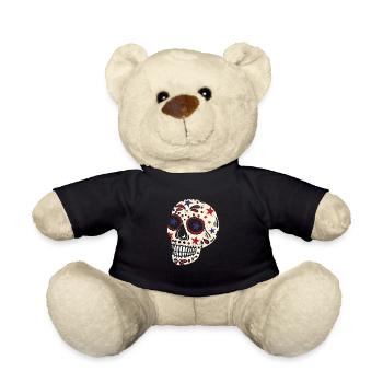 Sugar Skull 4 juillet Quatrième Patriotic USA - Nounours - noir - Devant
