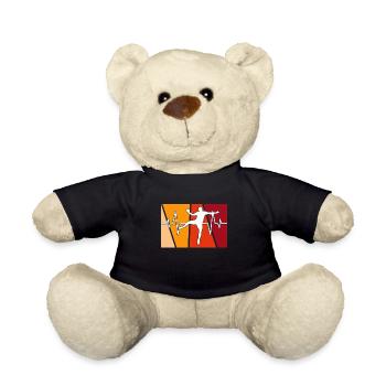 Handball Retro Heartbeat - Nounours - noir - Devant