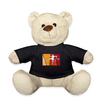 Handball Retro Heartbeat - Nounours - noir - Devant