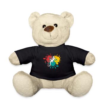 Lizard - Teddy Bear - black - Front