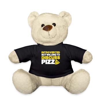 Introverti Cadeau Sarcastique Introverti - Nounours - noir - Devant